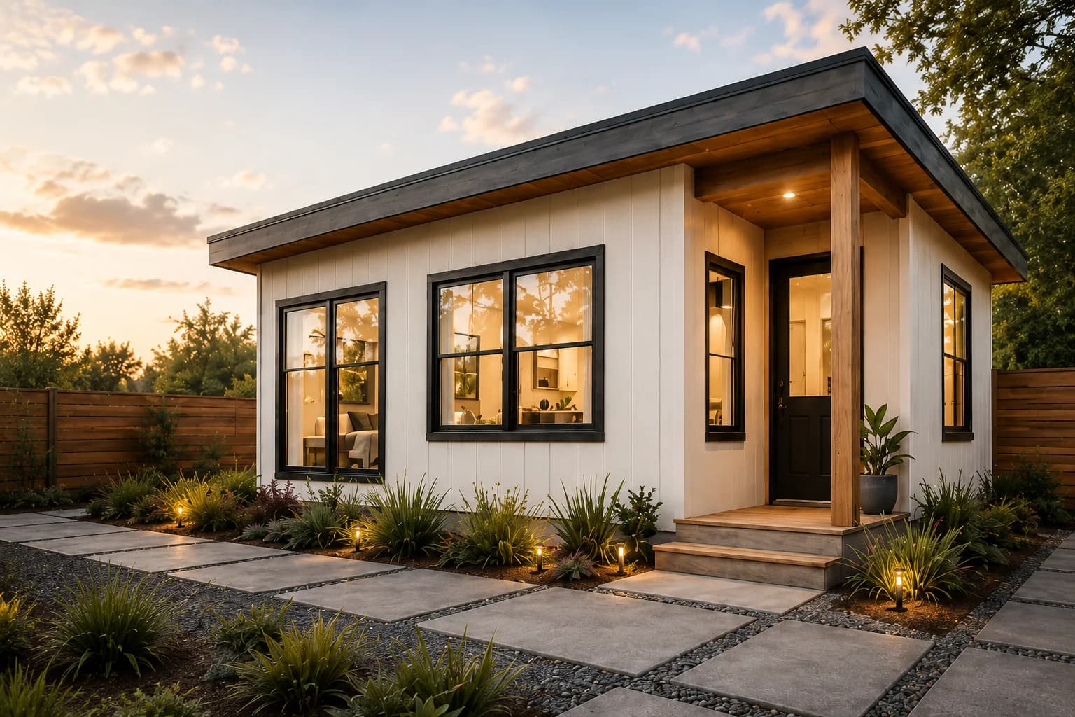 Concept rendering of The Cedar, a modern accessory dwelling unit